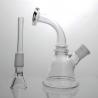 China Mini Pyrex Glass Water Pipes Bongs With 14mm Joint Beaker Bong Clear Type factory