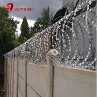 China Hot Dipped Galvanized Razor Barbed Wire Anti Climb BTO-18 factory