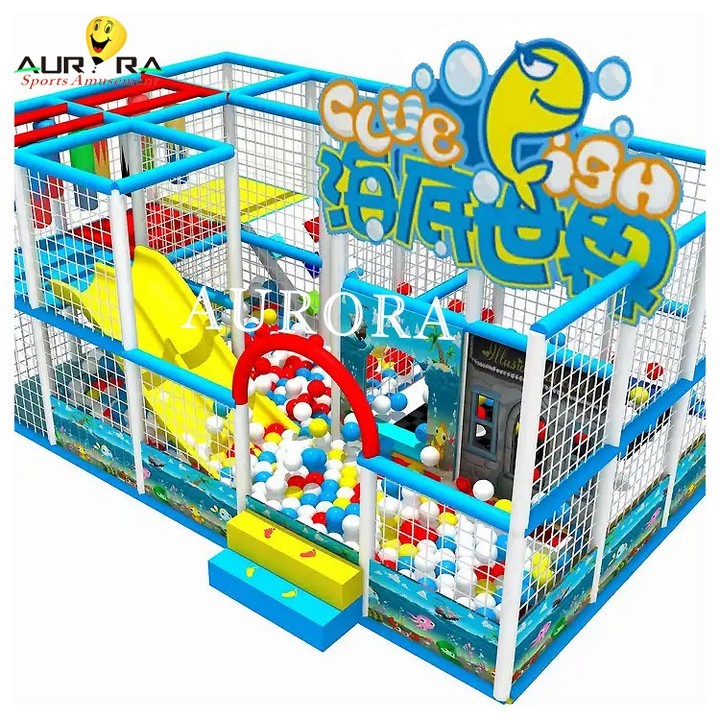 China Soft Play Wholesale Hot Sale Indoor Playground Equipment For Children Blue factory