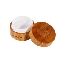 Quality Cosmetic Packaging Wooden Cream Jar Empty Bamboo Plastic Jar for sale