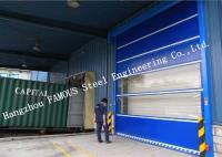 China Customized High Speed Industrial Lift Up Rolling Shutter Doors With Pedestrian Gate factory