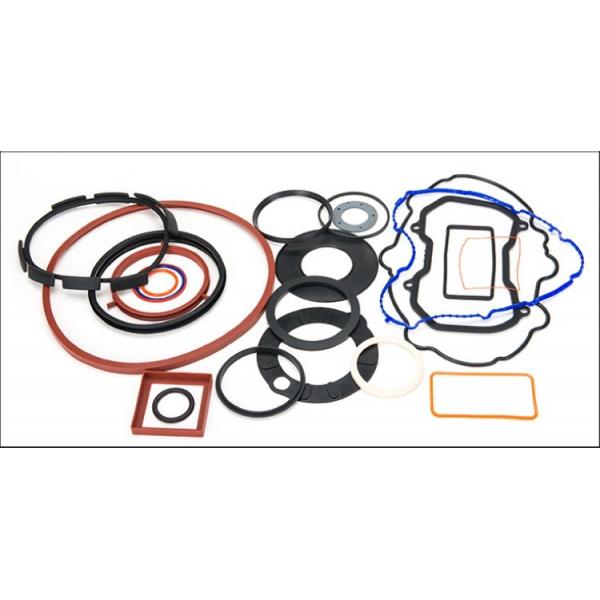 Quality Soft Custom Silicone Parts , Industrial Molded Mechanical Silicone O Ring Flat Gaskets for sale