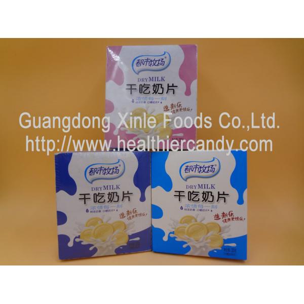 Quality DOSMC Low Fat Chocolate Milk Tablet Candy With Fresh / Real Raw Material for sale