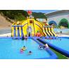 China PVC Tarpaulin Giant Inflatable Water Slide And Pool Commercial For Water Park factory