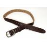 China Embossed Thread Mens Slim Leather Belt , Fashionable Mens Belts 3.8cm Width factory