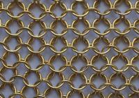 China Durable Brass Metal Ring Mesh 0.7 - 3 Mm Wire Diameter High Strength factory