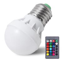Quality RGB Color Changing Gu10 Bulbs Dimmable E12 3W LED Bulb Bright for sale