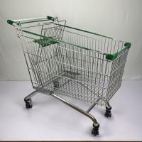 Quality Super Large 275L Grocery Shopping Trolley Q195 Steel Metal Shopping Cart for sale