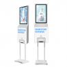 China Digital Signage LCD Advertising Screen Tempered Glass Panel With Hand Cleaner Hand Washing Dispenser factory