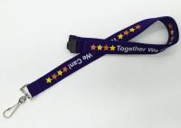 China Promotion Gifts Silk Screen Lanyards / Breakaway Id Lanyard With Colorful Stars factory