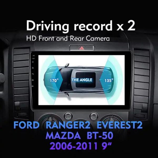 Quality 9 inch car dvd player for FORD RANGER 2EVEREST 2 MAZDA BT-5O 2006 2011 double for sale