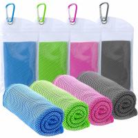 Quality Quick Dry 12x40'' Microfiber Sport Towel Custom Logo Instant Cool for sale