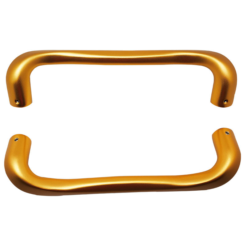 China Oxidized Gold Door Pull Handles , Glass Door Handle 400×432mm Size for sale