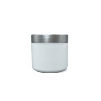 China 100g White Plastic Cosmetic Jars Empty Containers Anti Impact For SPA Cream / Scrub Paste for sale