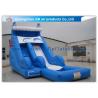 China Sea Style Dolphin Inflatable Water Slides , Outdoor Inflatable Water Park With Pool factory