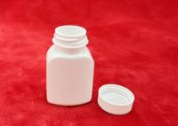 China HDPE 30ml Blank Supplement Bottle , Small Square Plastic Containers With Cap / Liner factory