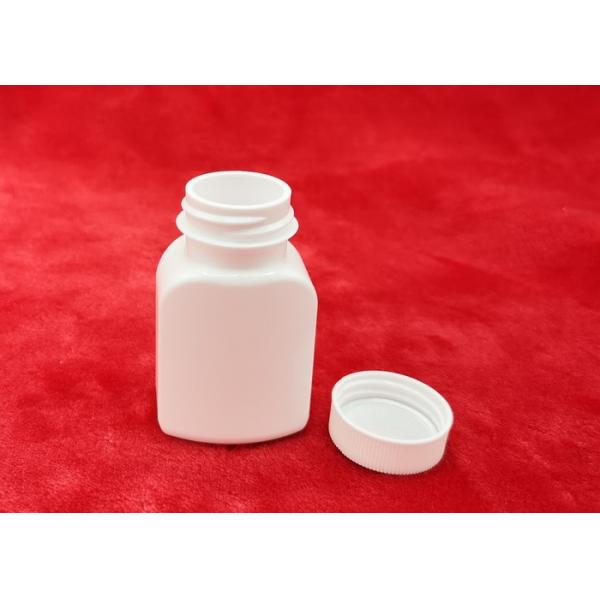 Quality HDPE 30ml Blank Supplement Bottle , Small Square Plastic Containers With Cap / Liner for sale