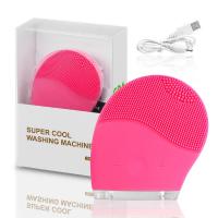 China Sonic Rechargeable Facial Cleansing Brush Makeup Remove Cleanser factory