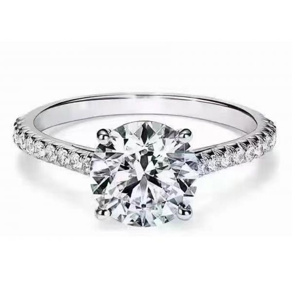 Quality 38pcs Natural Diamond Engagement Ring Settings Round Cut 1.2ct RD7MM for sale