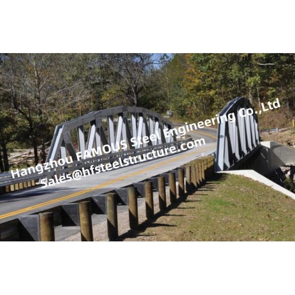 Quality Hot Dip Galvanized Steel Truss Bridge Metal Modular Deck Assembly Modern Structure Outlooking for sale