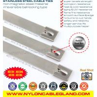 Quality 316, 304 Steel Cable Tie Wrap, 490lbs Metal Zip Tie Strap, Versatile Ball-Lock for sale