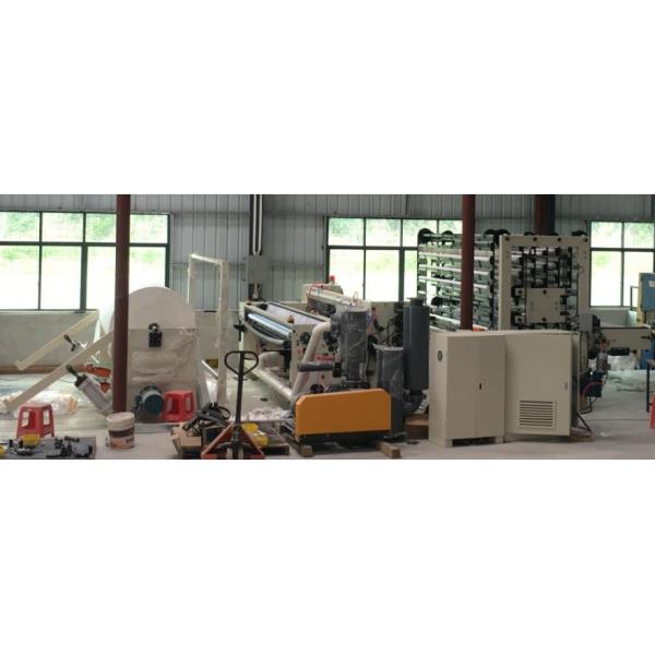 Quality 380V Toilet Paper Production Line Non - Stop Rewinding Machine With High Speed for sale