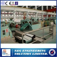 China Horizontal Steel Shearing Machine , Common Coil Steel Uncoiling Cut To Length Machine factory