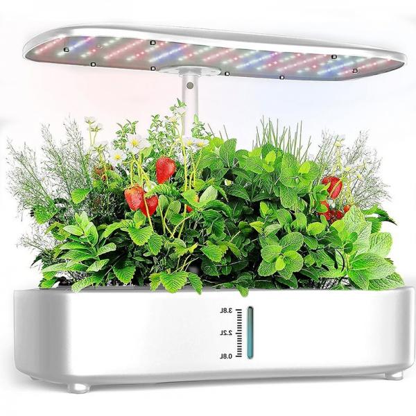 Quality Vegetable 12 pods home small garden hydroponics growing system daily growing 24w smart control 3.8L large volume for sale
