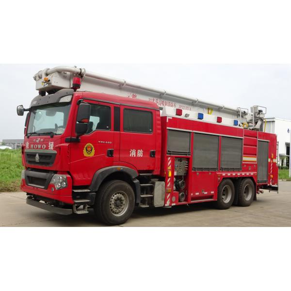 Quality 32M Hydraulic Telescopic Water Tower Fire Truck 440hp With 5t Water 2t Foam Capacity for sale
