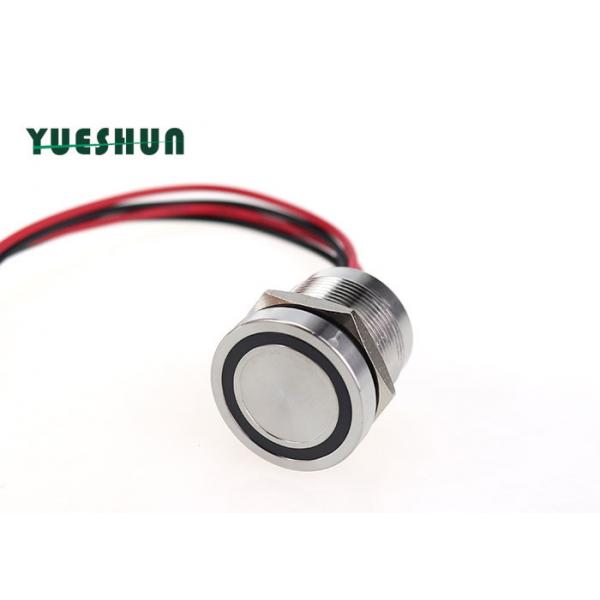 Quality 22mm IP68 Metal Piezo Touch Switch Ring Symbol LED 12V 24V Access Control System for sale