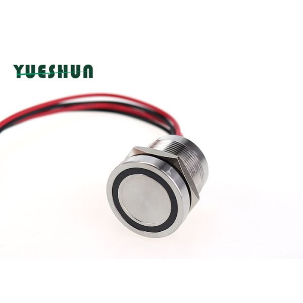 22mm IP68 Metal Piezo Touch Switch Ring Symbol LED 12V 24V Access