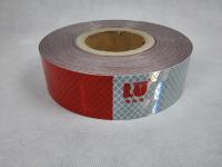 China Flexible Luminous Road 2 Inch Truck Red And White Dot Reflective Tape On Commercial Vehicles factory