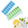 China Flexible Silicone Ice Cube Tray with Spill-Resistant Removable Lid factory