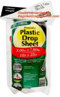 China Drop Sheet Drop Cloth Paint Dust Sheet Plastics Painter Pe Protective Table Drop Cloth factory
