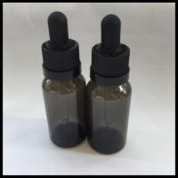 China Black Empty PET E Liquid Bottles , Medical Grade Plastic Eye Dropper Bottles factory