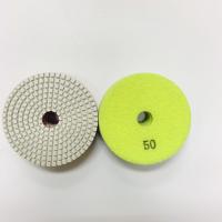 Quality White 3 Step 100mm Resin Wet Diamond Polishing Pads for sale