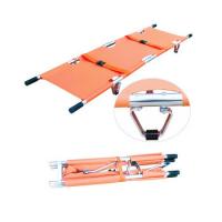 Quality Stainless Steel Frame High load bearing PVC Folding Stretcher for sale