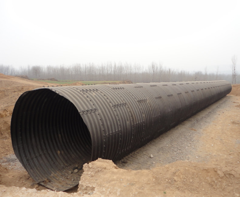 China Corrugated Steel Sewer Pipe factory