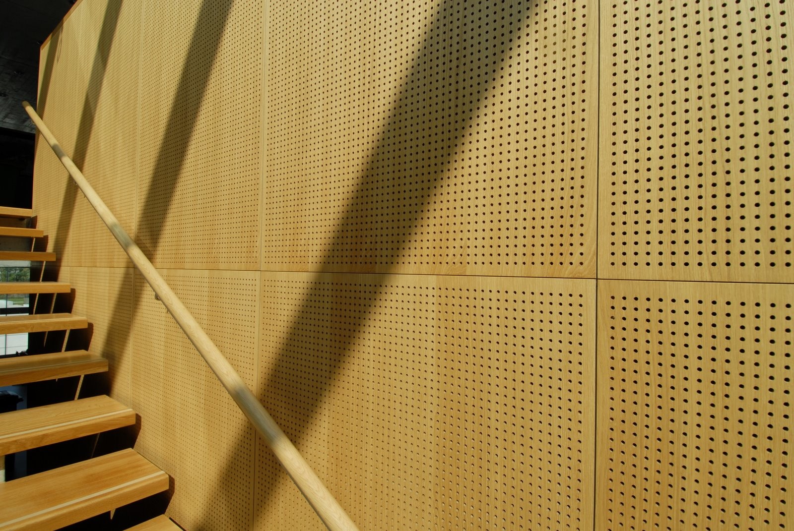 China Auditorium Melamine Surface Perforated Wood Sheets / Music Studio Acoustic Panels factory