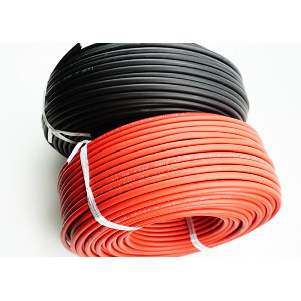 Quality 0.8mm Thickness Solar Photovoltaic Cable / Sunlight Resistant Solar DC Cable for sale