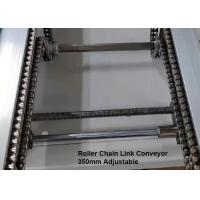 China Length 3m 4m Roller Chain Conveyor Adjustable By Hand Crank factory