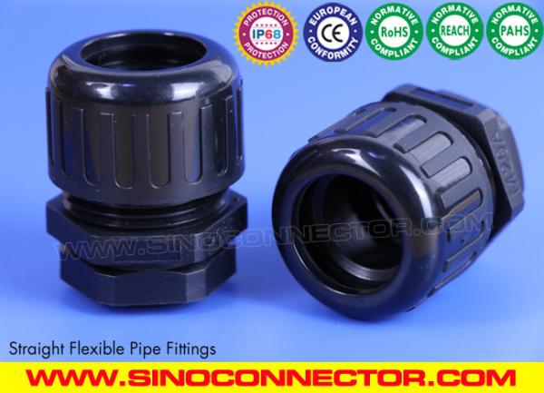 IP68 Waterproof Plastic Corrugated Tube Glands with PG Thread for AD10-AD54.5 Flexible Tubes