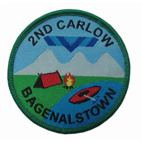 Quality High Density Embroidered Badge Patch 30mm Diameter Self Adhesive for sale