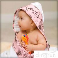 China Animal Pattern Personalized Hooded Baby Towels , Toddler Hooded Towels AZO Free factory