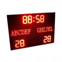 Quality Super Brightness In Red Color LED Football Scoreboard with Electronic Team Name for sale