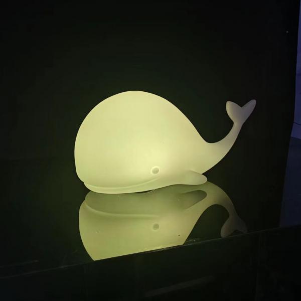 Quality Rechargeable Whale LED Night Light Lamp For Baby Bedside Bedroom for sale