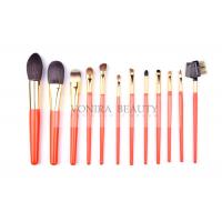 China Artist Orange Limited Edition Makeup Brush Collection With Best Bristles And Nature Wood Handle factory