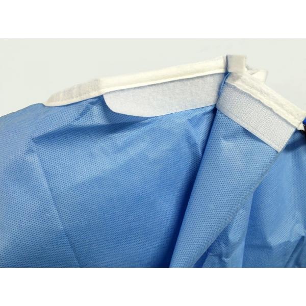 Quality S M L Level 2, Level 3 Reinforced Surgical Gown / Non - Woven SMS Surgical Gown for sale