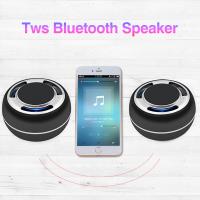 China Mobil phone wireless charging bluetooth speaker TWS portable BT speaker with MP3 music AUX and FM factory