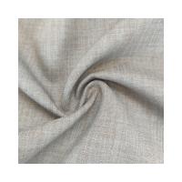 China Herringbone Stretch Fabric 100% Polyester Like Linen Tweed Fabric For Coat Pant Men Suit factory